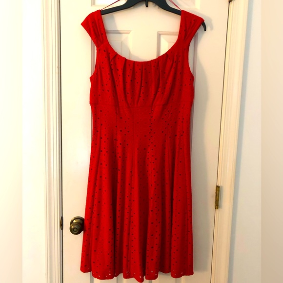 London Times Dresses & Skirts - NWT London Times Red Eyelet Sundress